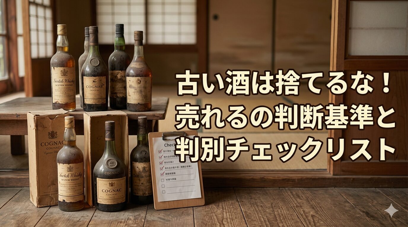 古い酒は捨てるな！売れるの判断基準と判別チェックリスト